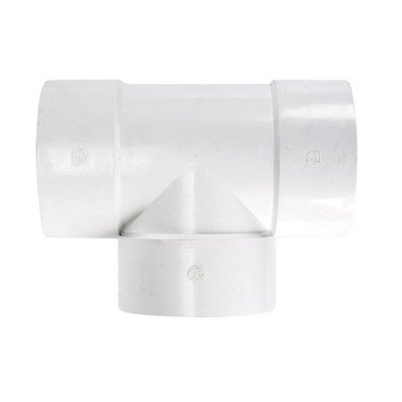 PLASTIC TRENDS Plastic Trends P106 6 in. Hub Straight Tee 48226